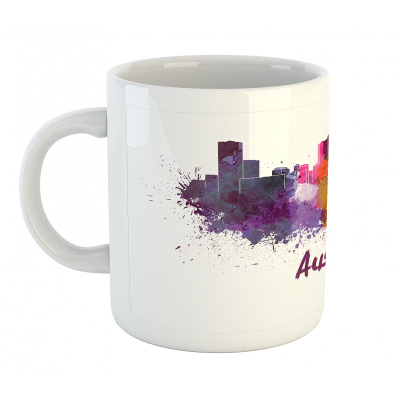 Clipping Path White Outlined Mug