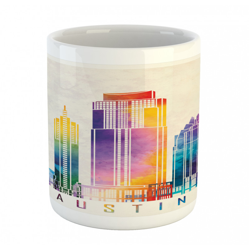 Outlined Monuments Skylines Mug