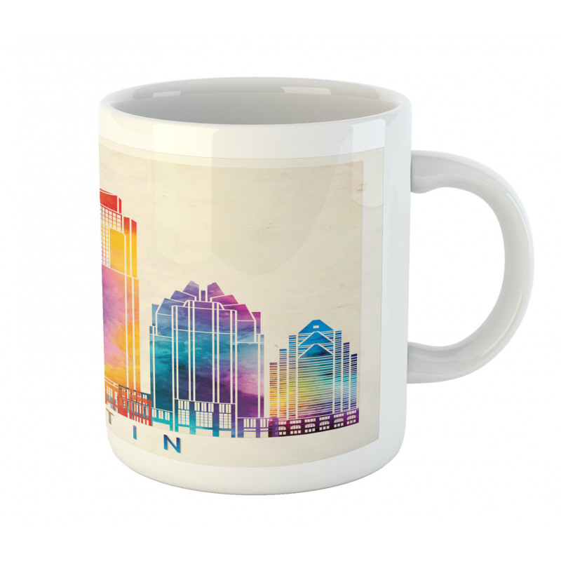 Outlined Monuments Skylines Mug