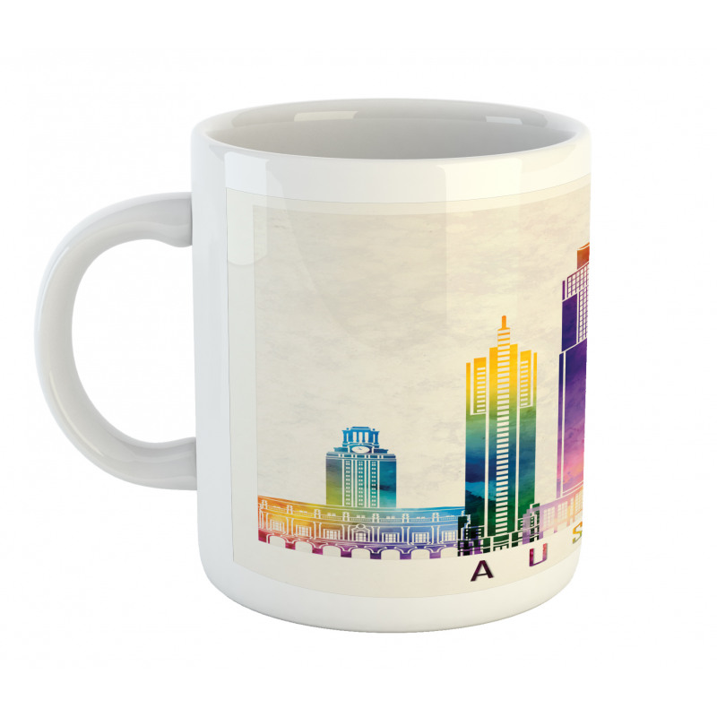 Outlined Monuments Skylines Mug