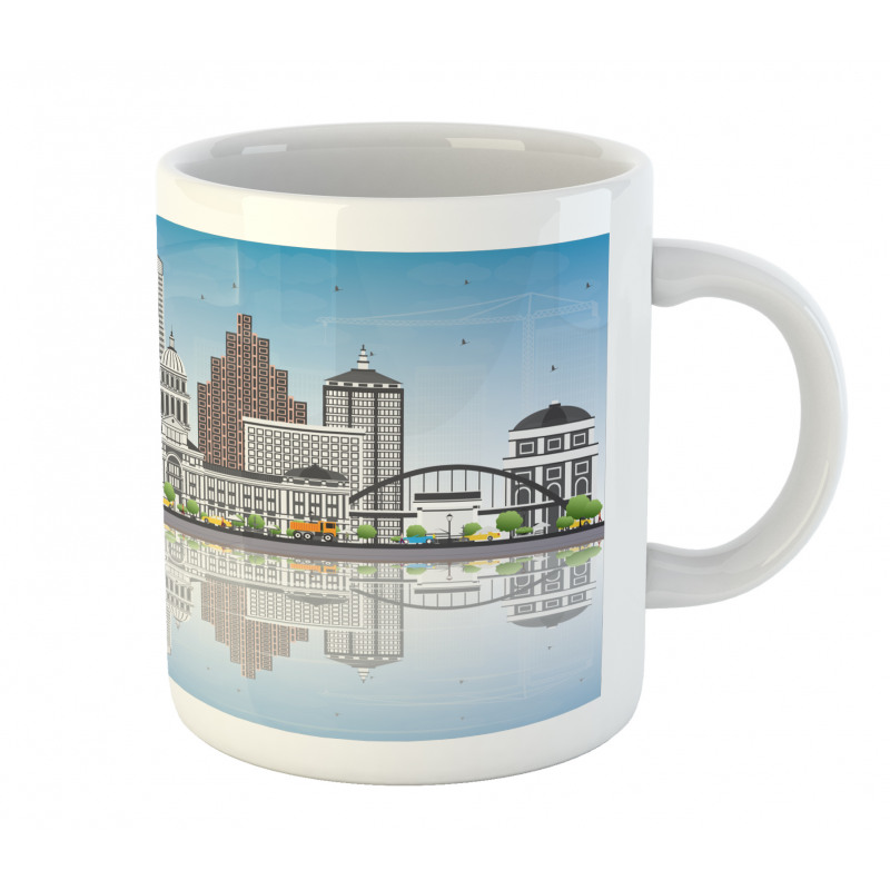 Digital Art Water Reflection Mug