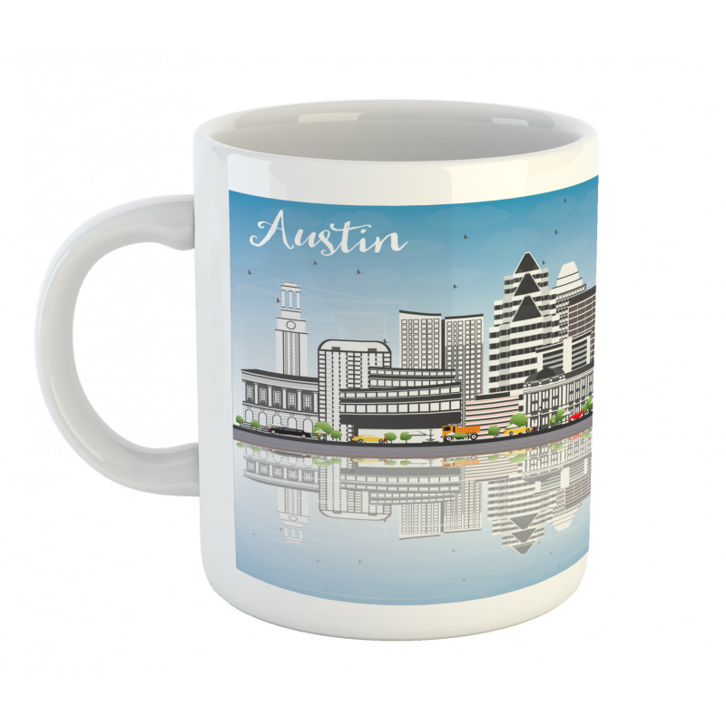 Digital Art Water Reflection Mug