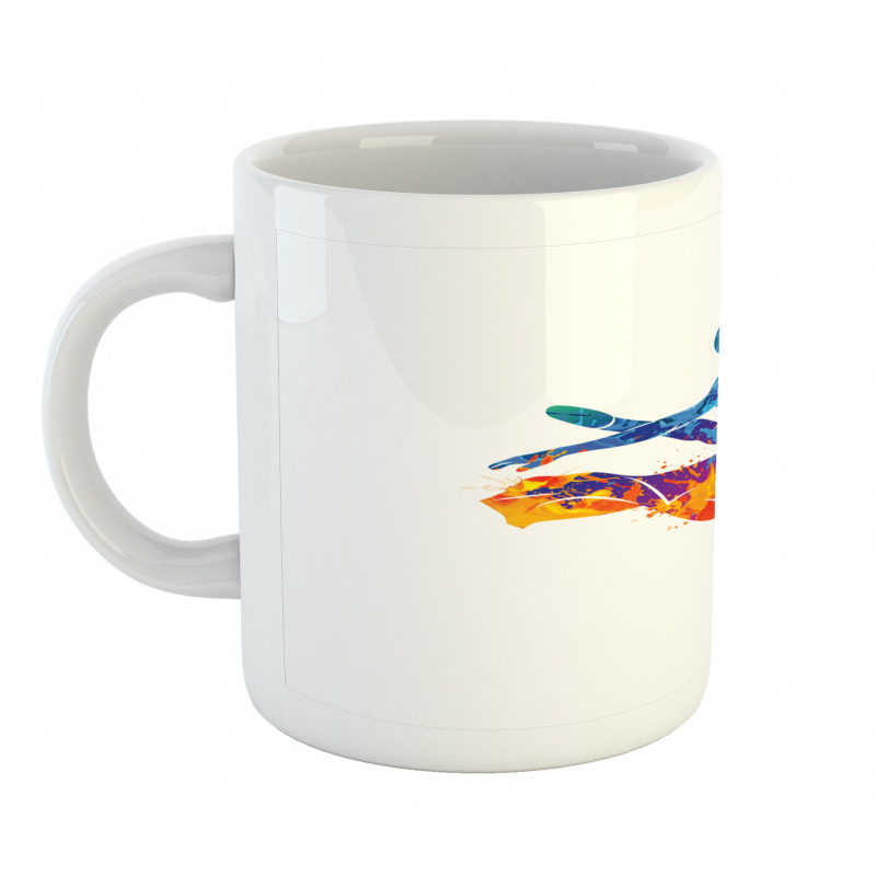 Colorful Ballerina Girl Pose Mug