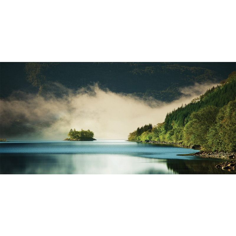 Foggy Mountain Reflection View Mug