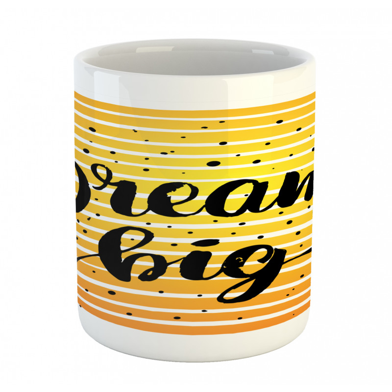 Horizontal Ombre Line Design Mug