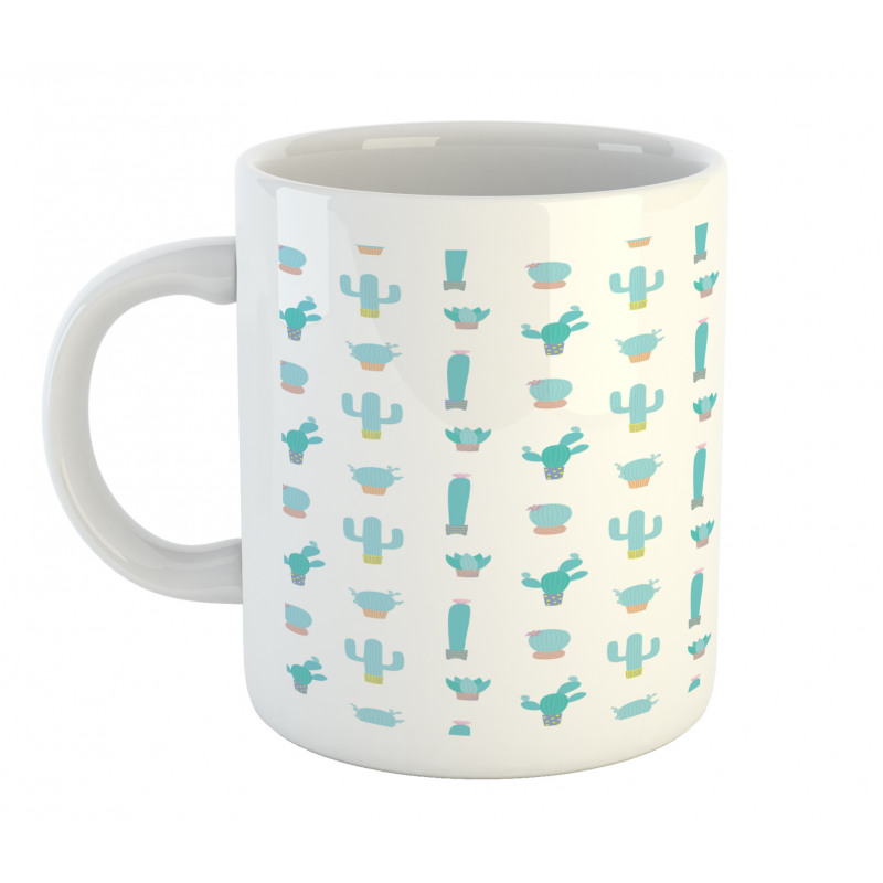 Cactus Life Turquoise Hues Mug