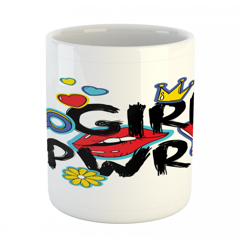 Girl Power with a Crown Mug