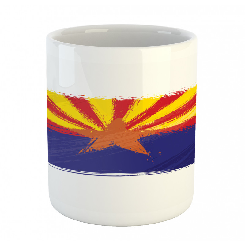 Grunge Design State Flag Mug