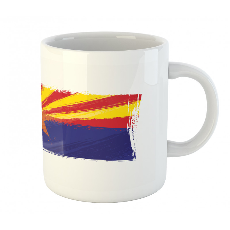 Grunge Design State Flag Mug