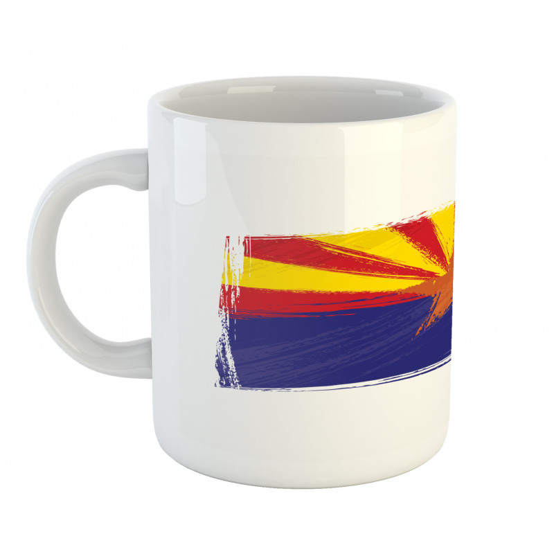 Grunge Design State Flag Mug