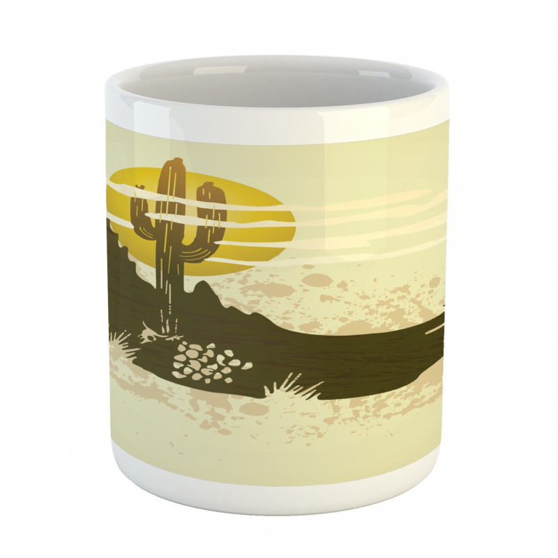 Dramatic Saguaro and Sun Mug