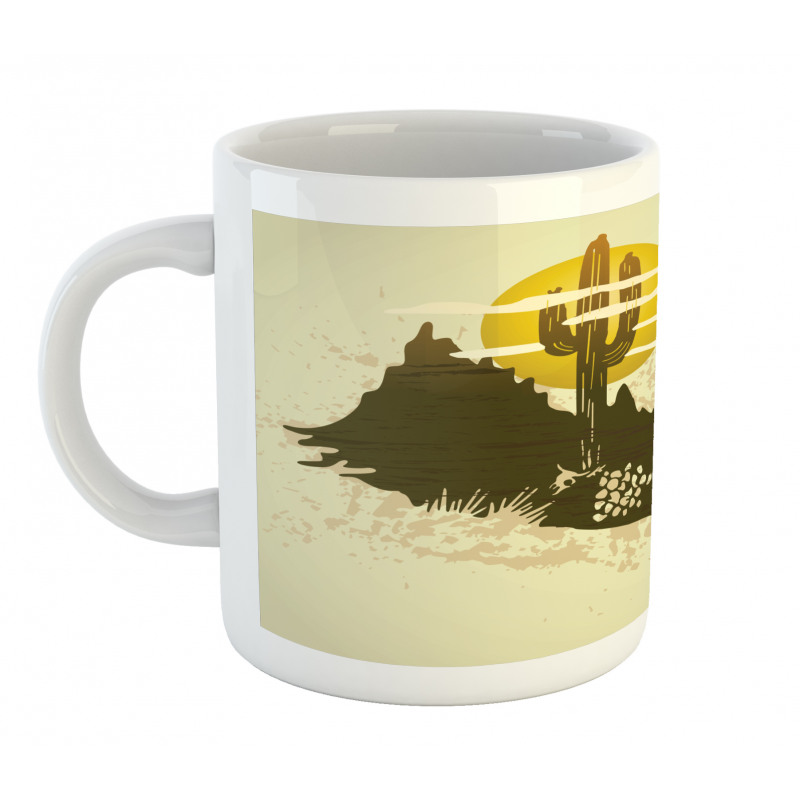 Dramatic Saguaro and Sun Mug