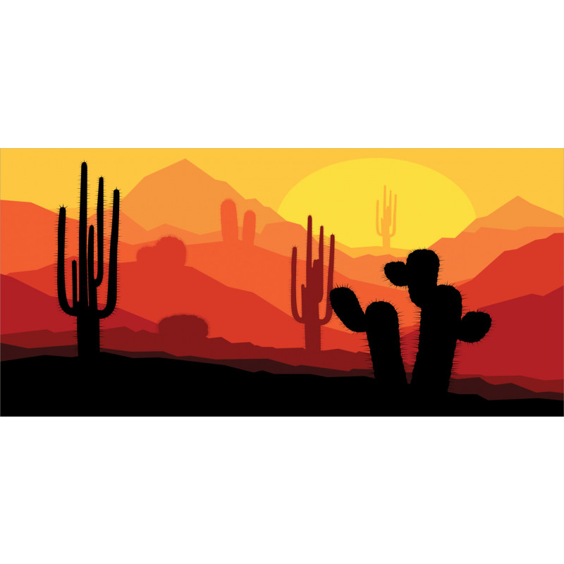 Cactus Silhouettes at Dusk Mug