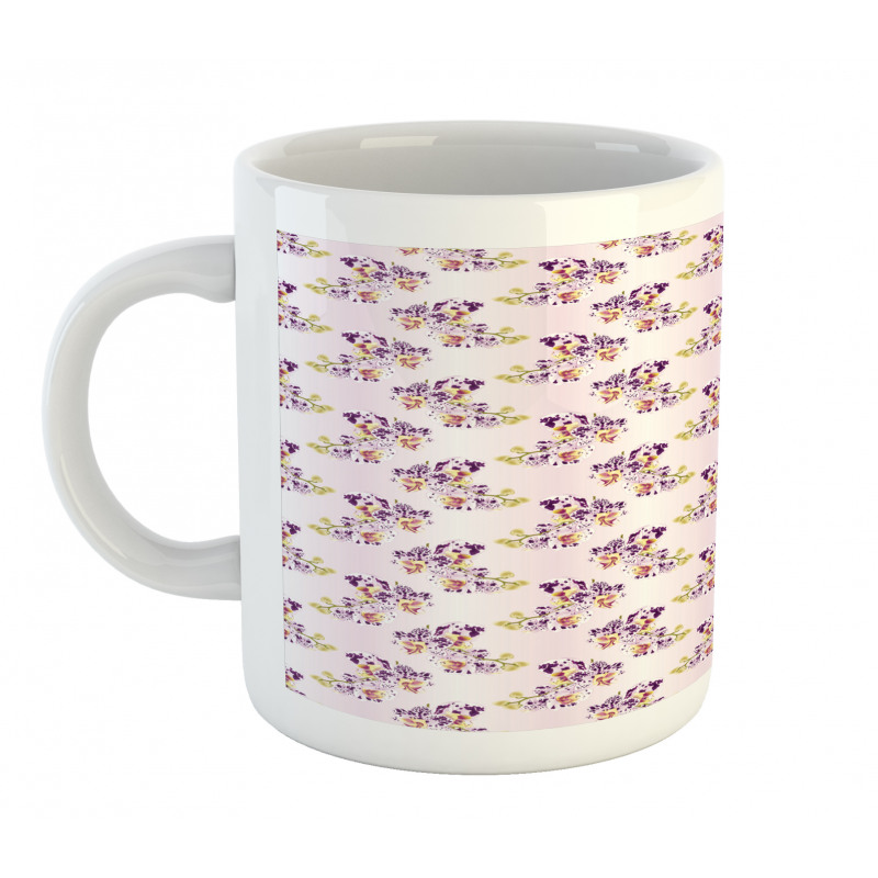 Oriental Flowers Ombre Mug