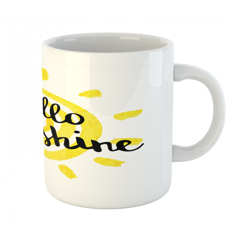 Spiral Sun Motif Mug