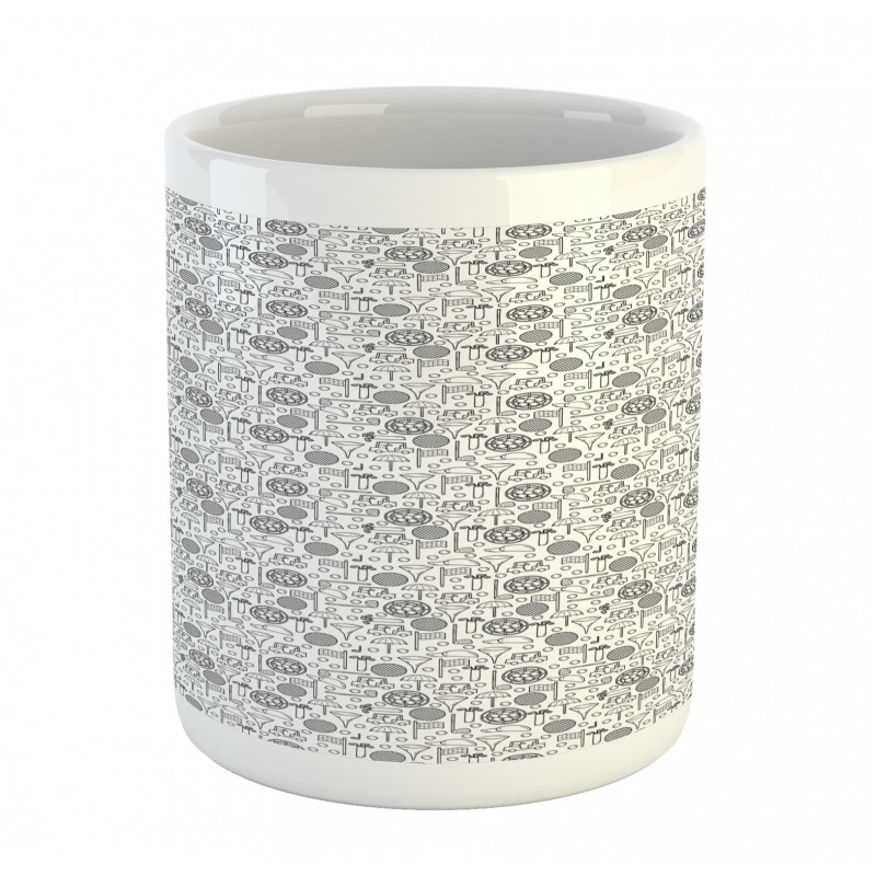 Game Equipment Doodling Art Mug