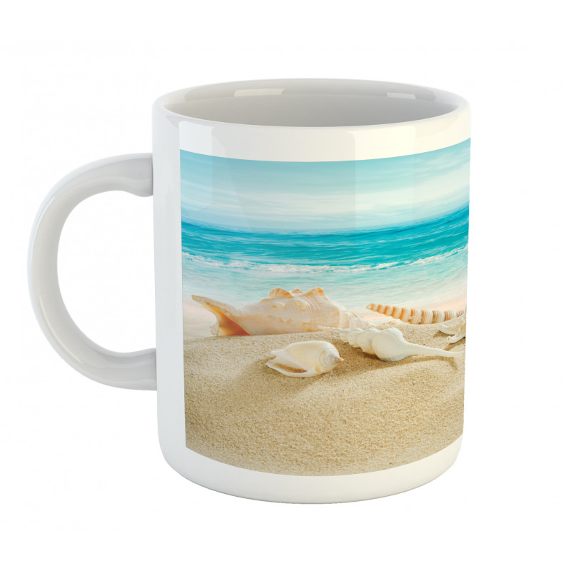 Pastel Beach Scene Mug