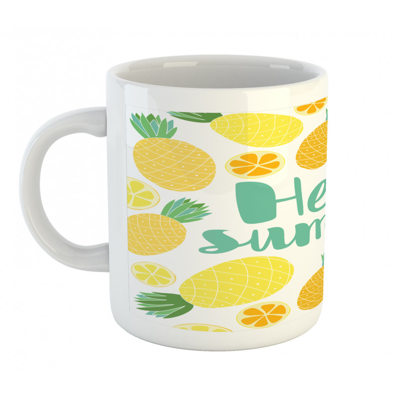Pineapples and Fruits Mug
