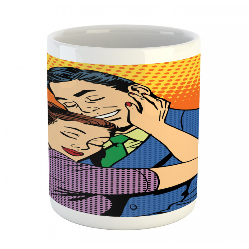 Loving Husband Wife Hugging Mug