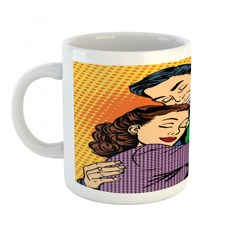 Loving Husband Wife Hugging Mug