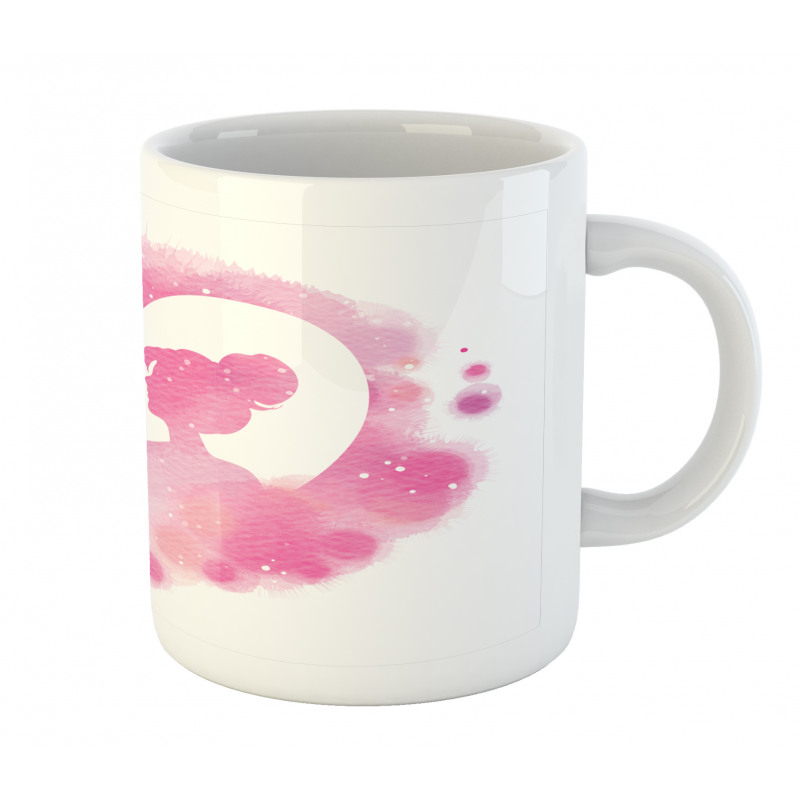 Valentine Lovers on a Heart Mug