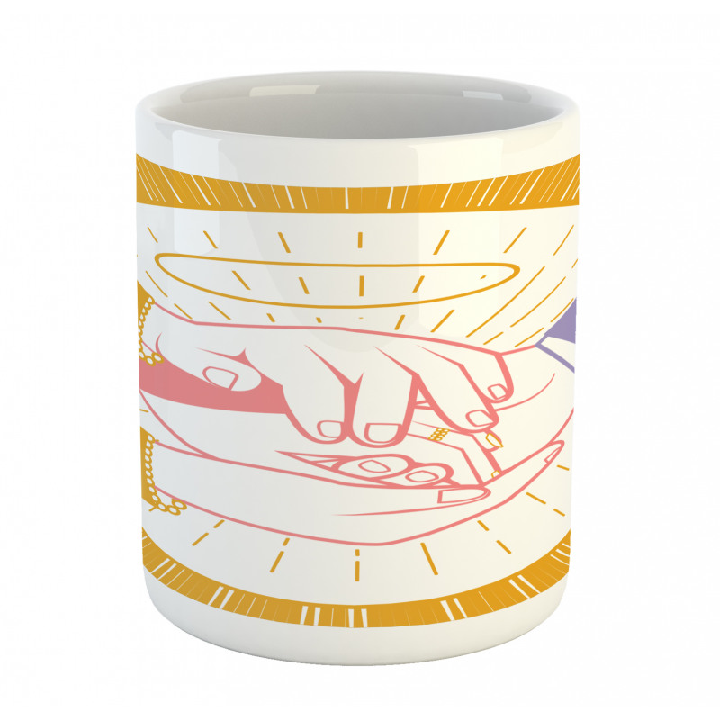 Mother Hands Bless Newlyweds Mug