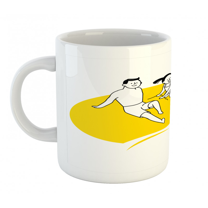 Happy Family at the Beach Mug