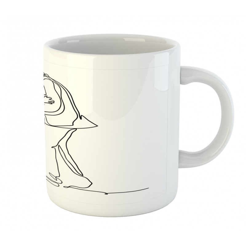 Kissing Romantic Couple Sketch Mug