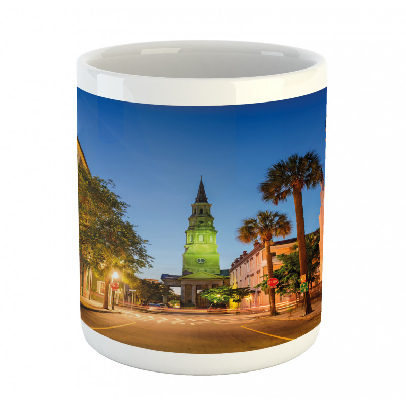 Street at Sunset Scene Mug