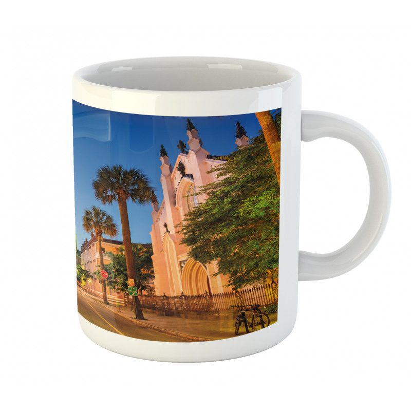 Street at Sunset Scene Mug