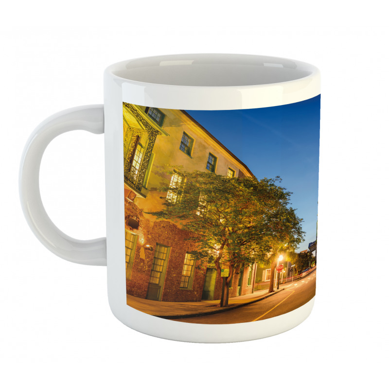 Street at Sunset Scene Mug