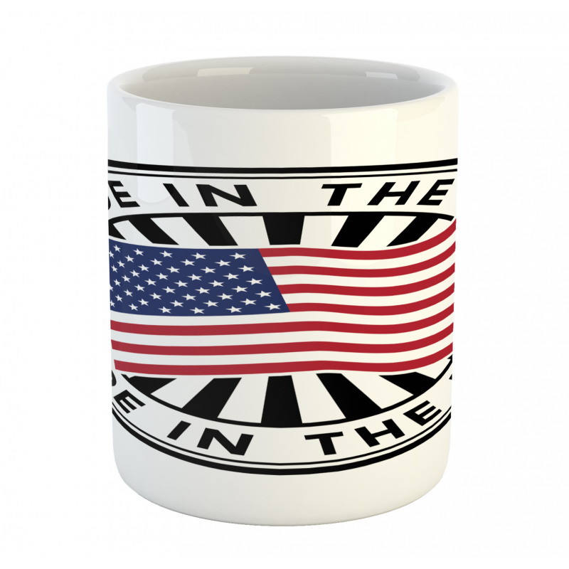 National Flag Stamp Design Mug