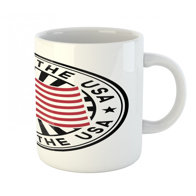 National Flag Stamp Design Mug