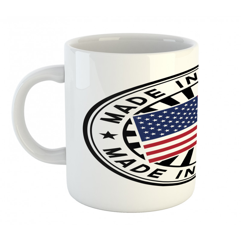 National Flag Stamp Design Mug