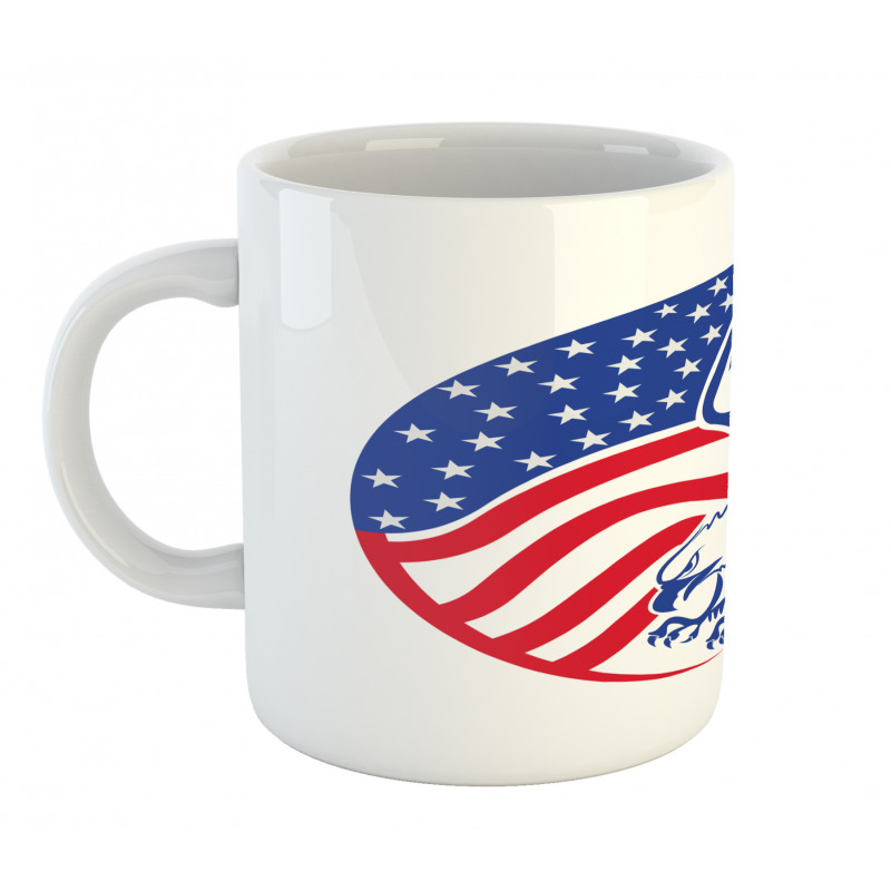 American Bald Eagle Flag Mug