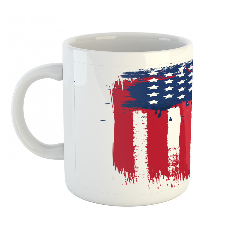 Vertical Hand-drawn Flag Mug