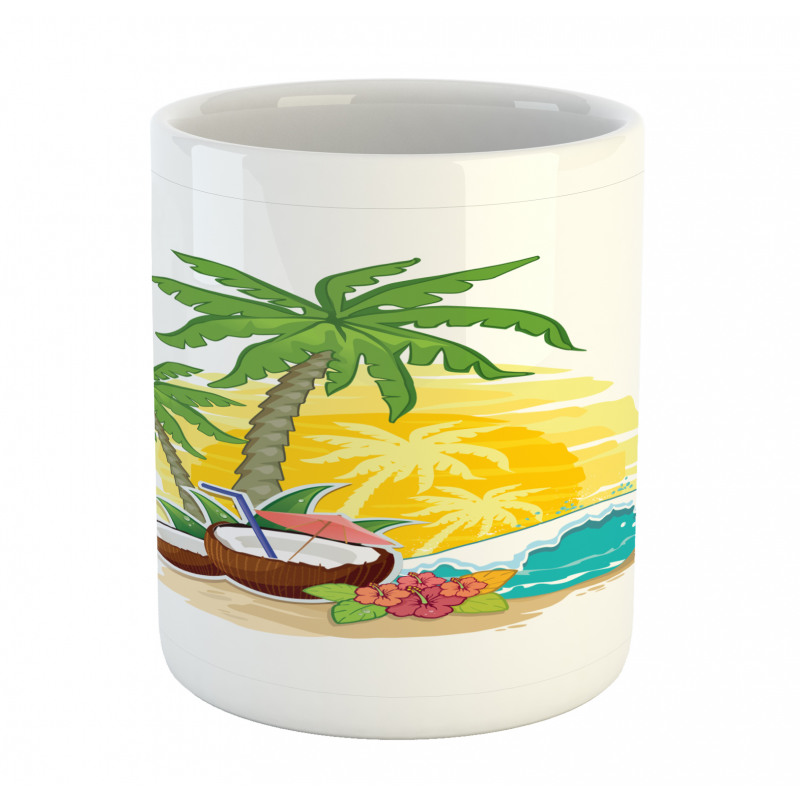 Coconut Drink Palms Mug