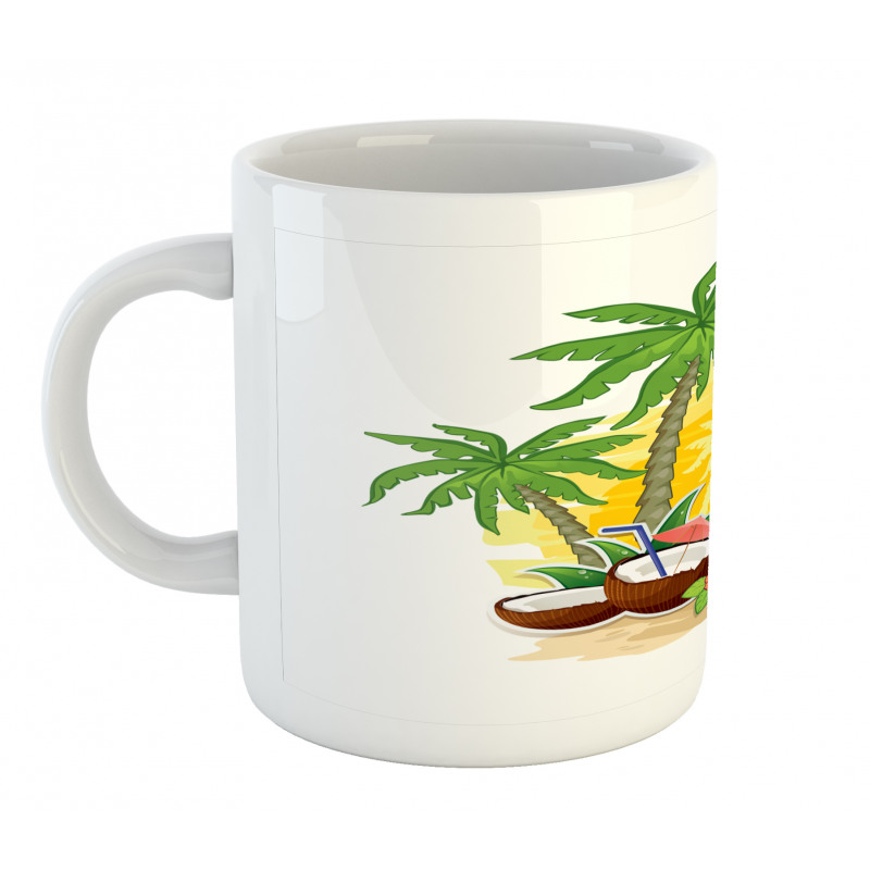 Coconut Drink Palms Mug