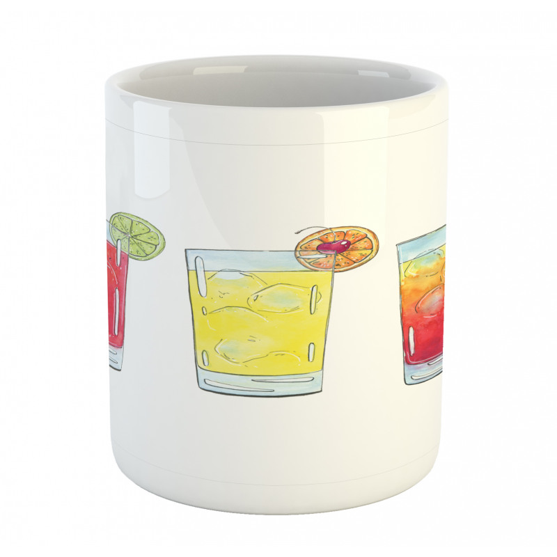 Watercolor Cocktails Mug