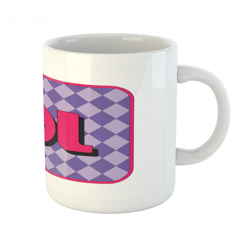 Laugh out Loud Checkered Mug