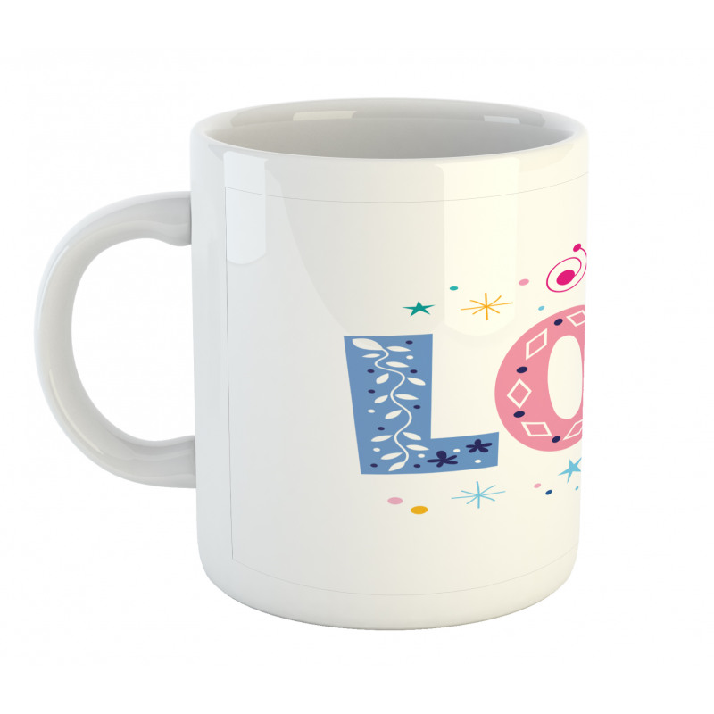 Message Expression Floral Mug