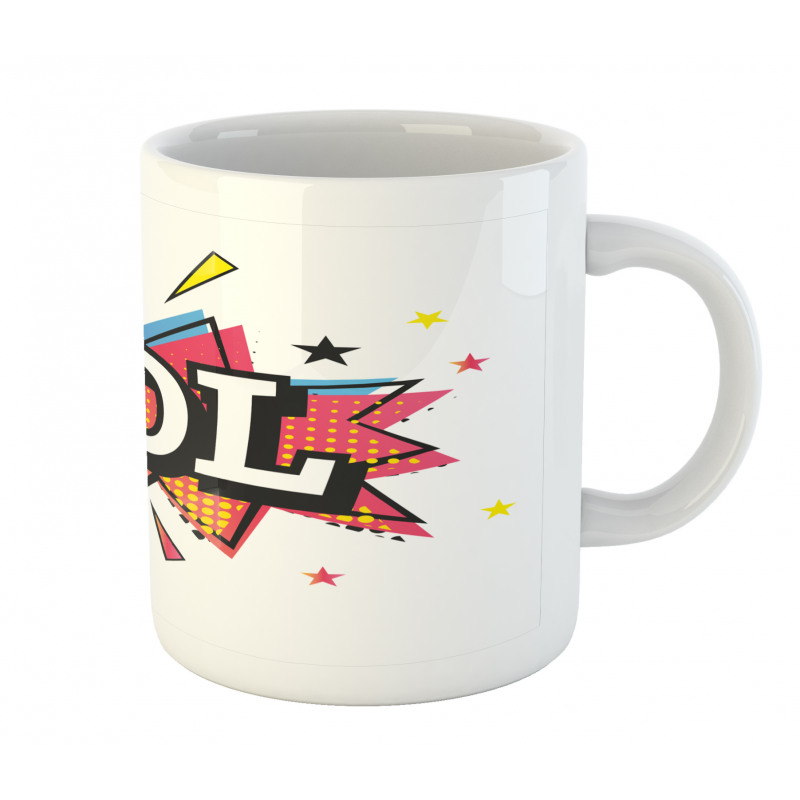 Speech Bubble Colorful Stars Mug