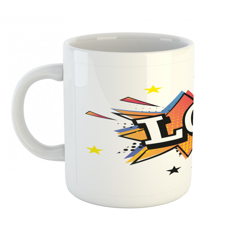 Speech Bubble Colorful Stars Mug