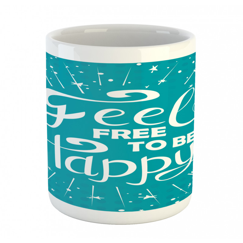 Retro Style Design Stars Mug