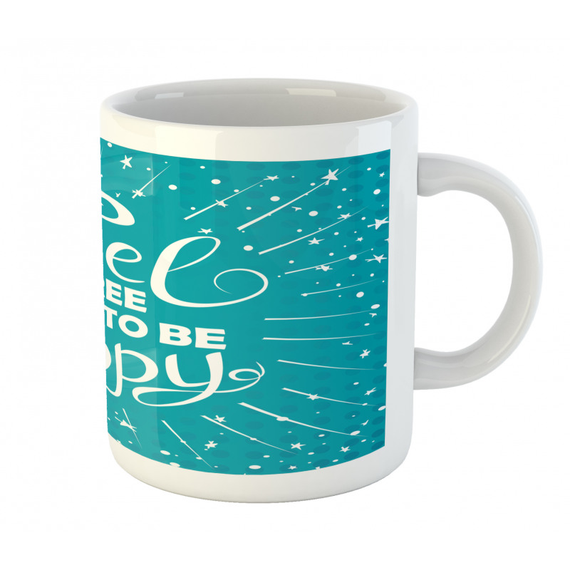 Retro Style Design Stars Mug