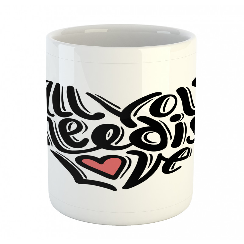 Hand-written Little Heart Mug