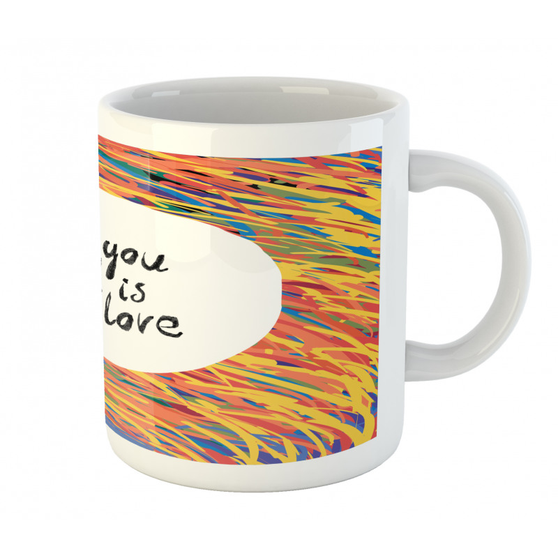 Watercolored Speech Bubble Mug