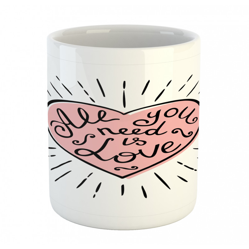 Pink Heart Mug