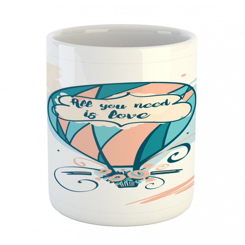 Hot Air Balloon Pastel Flora Mug