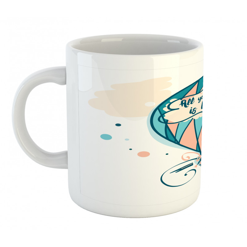 Hot Air Balloon Pastel Flora Mug